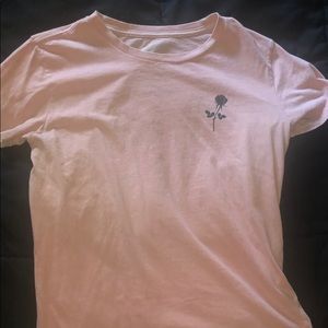 Pink rose tshirt